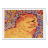 Oranje Tabby Kat Louis Wain Notitiekaart (Voorkant Horizontaal)