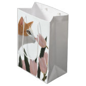 Oranje Tabby Kat Tulp Liefde Medium Cadeauzakje (Voorkant Gekanteld)