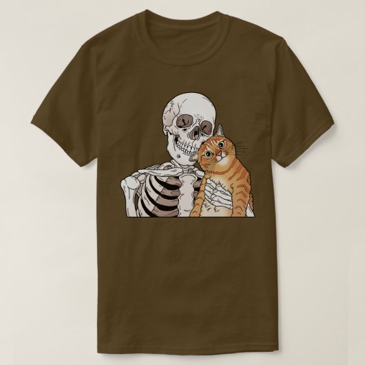 Oranje tabby kat vriend t-shirt (Design voorkant)