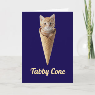 Oranje tabby kegel kaart