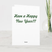 Oranje Tabby Kerst Kaart (Achterkant)