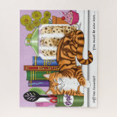 Oranje Tabby Keuken Counter Top Legpuzzel (Verticaal)