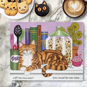 Oranje Tabby Keuken Counter Top Legpuzzel
