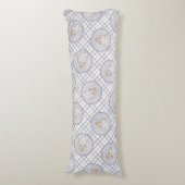 Oranje Tabby Kitten Schilderen Schattigee Originel Lichaamskussen (Voorkant Verticaal)