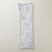 Oranje Tabby Kitten Schilderen Schattigee Originel Lichaamskussen (Achterkant (Verticaal))