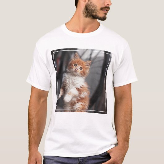 Oranje Tabby Kitten T-shirt (Voorkant)