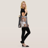 Oranje Tabby Kitten Tote Bag (Op model)