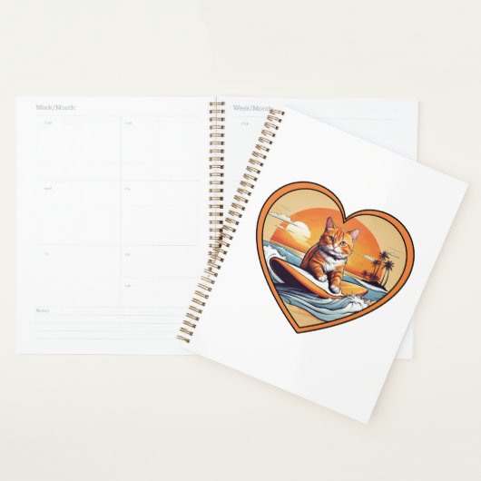Oranje Tabby Surfkat Planner (Display)