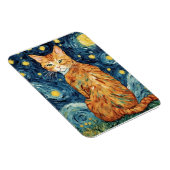 Oranje tabbykat in de sterrenhemel magneet (Rechterzijde)