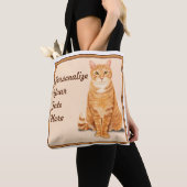 Oranje tablet aangepast tote bag (Dichtbij)