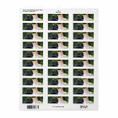 Oranje tablet Adresetiketten Etiket (Full Sheet)