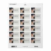 Oranje tablet Adresetiketten Etiket (Full Sheet)