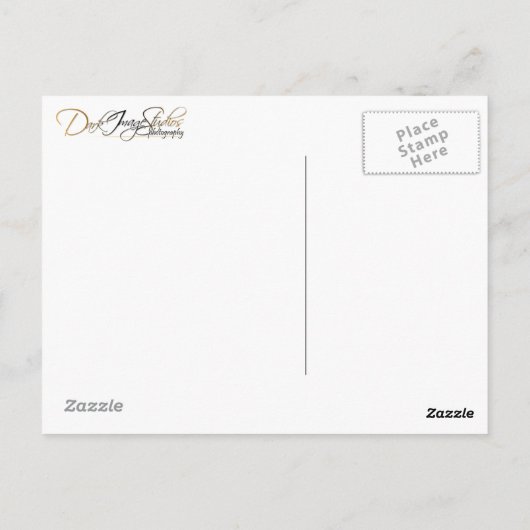 Oranje tablet Briefkaart (Achterkant)