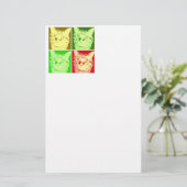 Oranje tablet briefpapier (Staand voorkant)