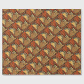 Oranje tablet cadeaupapier (Vlak)