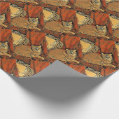 Oranje tablet cadeaupapier (Hoek)