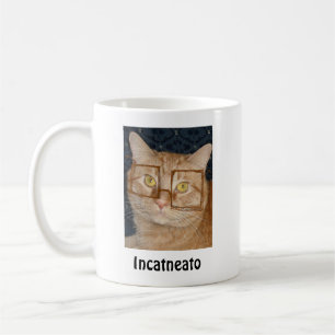 Oranje tablet Cat/Incognito Humor Koffiemok