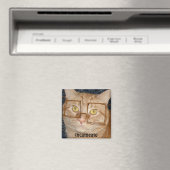 Oranje tablet Cat/Incognito Humor Magneet (Insitu (Vaatwasser))