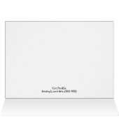 Oranje tablet Cat Louis Wain Note Kaart (Binnen Horizontaal (Boven))