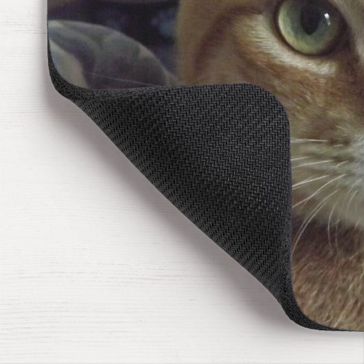 Oranje tablet Cat Mousepad Muismat (Hoek)