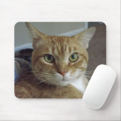 Oranje tablet Cat Mousepad Muismat (Met muis)
