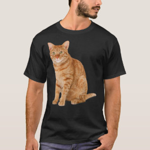 Oranje tablet Cat T-Shirt