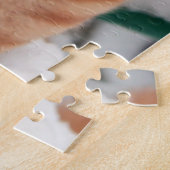 Oranje tablet in de sneeuw legpuzzel (Zijkant)