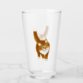 Oranje tablet Kat Glass Tumbler (Voorkant)