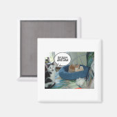 Oranje tablet Kitty Cat Magneet (Voorkant / Achterkant)