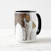 Oranje tablet mok (Voorkant rechts)