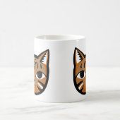 Oranje tablet Mok unieke kat grafische Mok beker (Center)