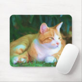 Oranje tablet muismat (Met muis)