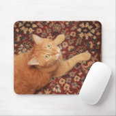 Oranje tablet muismat (Met muis)