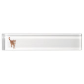 Oranje tablet naambordje (Voorkant)