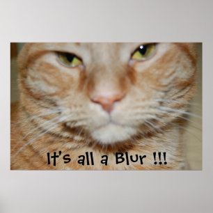 Oranje tablet poster