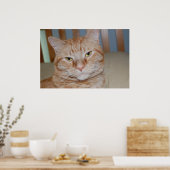 Oranje tablet poster (Keuken)