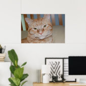 Oranje tablet poster (Thuiskantoor)