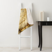 Oranje tablet sherpa deken (In situ)