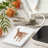 Oranje tablet sleutelhanger (Voorkant Rechts)