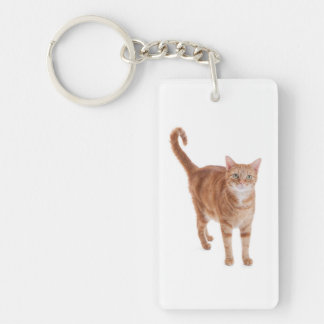 Oranje tablet sleutelhanger
