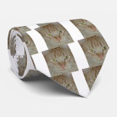 Oranje tablet stropdas (Opgerold)