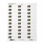 Oranje tablet van Birthday Party Etiket (Full Sheet)