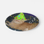 Oranje tablet van Birthday Party Papieren Bordje (Gekanteld)