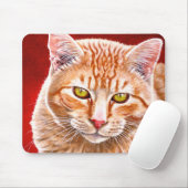 Oranje tabletschildering muismat (Met muis)
