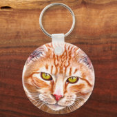 Oranje tabletschildering sleutelhanger (Voorkant)