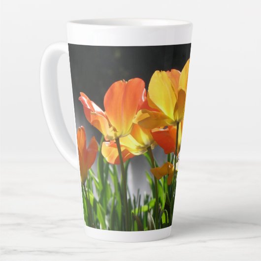 Oranje TallopMok Latte Mok (Linkerhoek)