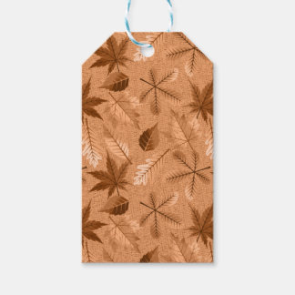 ORANJE TAN HERFST AUTUMN LEAVES CADEAULABEL