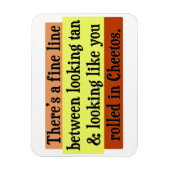 Oranje Tan Joke Magnet Magneet (Verticaal)