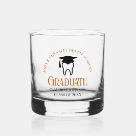 Oranje tandheelkundige school aangepaste tandarts  whisky glas