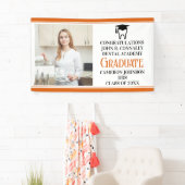 Oranje Tandheelkundige School Afstuderen Party Fot Spandoek (Insitu)